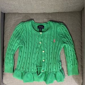 Polo Ralph Lauren green sweater, 3T